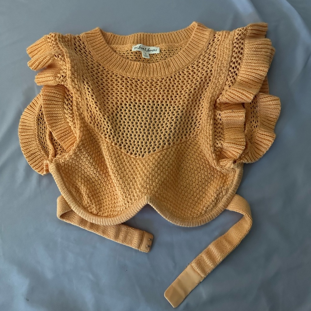 For Love and Lemons Orange Crochet
Underwire top
